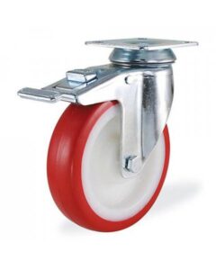 Колёсная опора Kama 2802-PUR-200-F18 с тормозом
