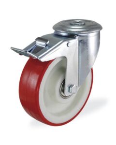 Колёсная опора KAMA 3300-PUR-080-F18 с тормозом