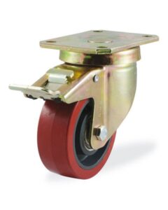 Колёсная опора KAMA 4102-KUR-160-F18 с тормозом