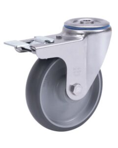 Колёсная опора ALEX A-3300-MTB-160-F18 с тормозом