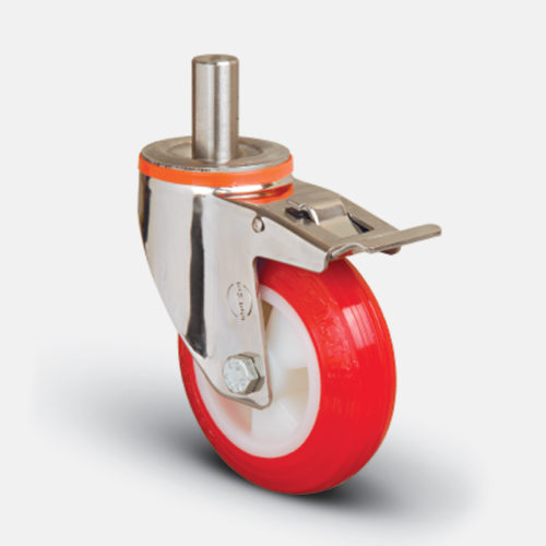 Колёсная опора Ø125 мм, EMES (арт. EM 03 ZKP 125 F INOX)