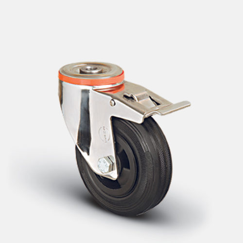 Колёсная опора Ø150 мм, EMES (арт. EM 04 MMR 150 F INOX)