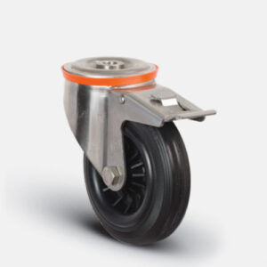 Колёсная опора Ø160 мм, EMES (арт. EZ 04 MMR 160 F INOX)