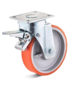 Колёсная опора TORWEGGE T-4102-DUR-125x35-F09 c тормозом