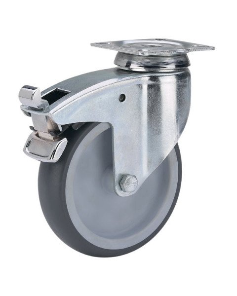 Колёсная опора ALEX TW-2802-MTB-100-F18 с тормозом