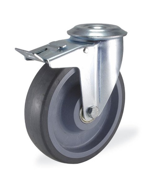 Колёсная опора KAMA 3300-CTR-200-F18 с тормозом