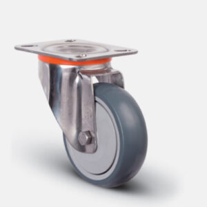 Колёсная опора Ø125 мм, EMES (арт. EM 01 MKT 125 F INOX)