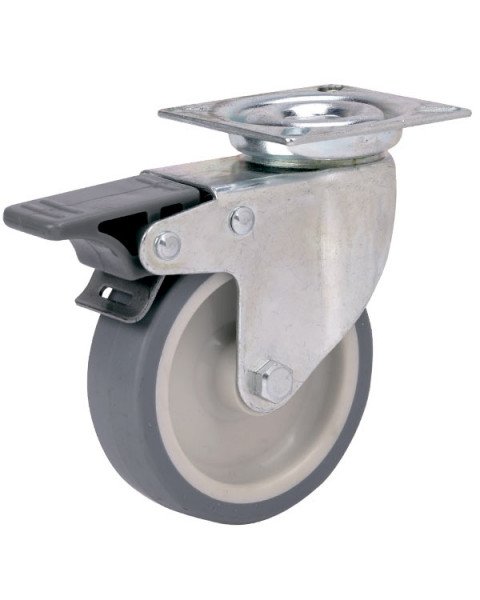 Колёсная опора ALEX TW-1702-MTB-080-F18 с тормозом